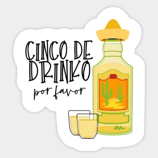 Cinco de Drinko Sticker